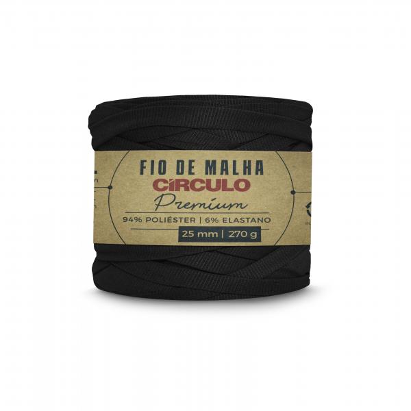 FIO DE MALHA CIRCULO PREMIUM - COR 8990 PRETO